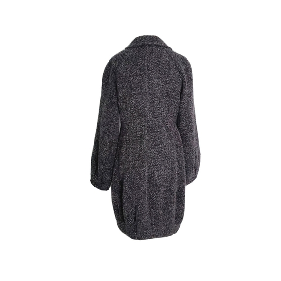 On Parle De Vous Black Pea Coat - Picture 2 of 6